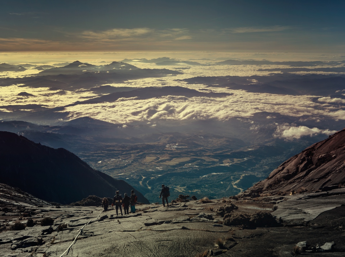 Moun Kinabalu Malaysian Borneo summit top landscape