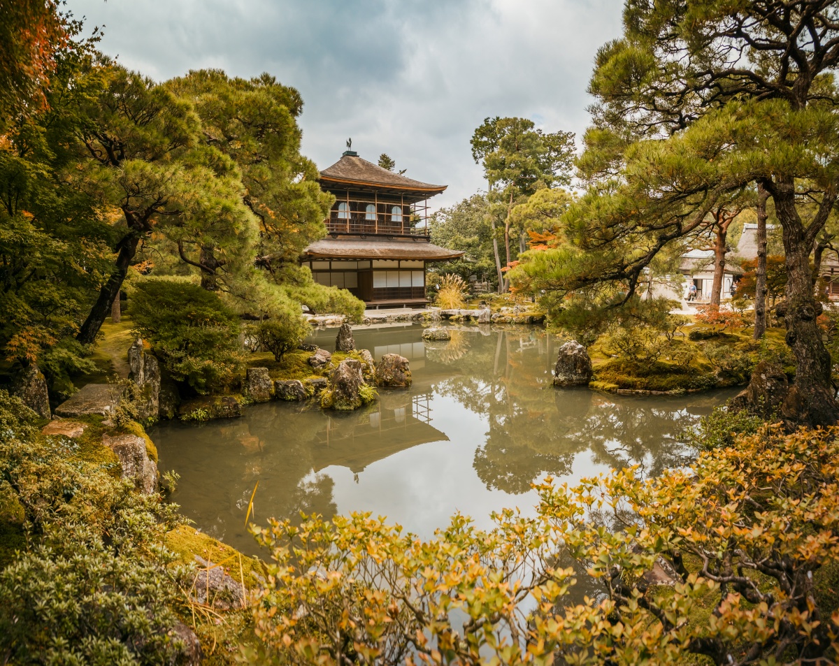 Photo of Ginkaku-ji aka Silver Temple in Kyoto.