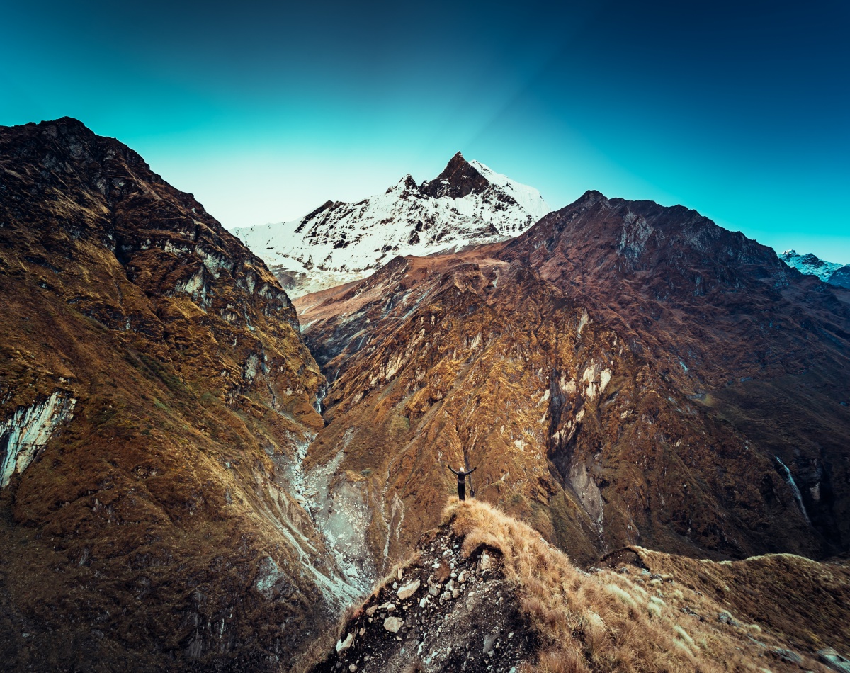 Photo from Maccapuchre Basecamp in Annapurna Conservation Area, Nepal