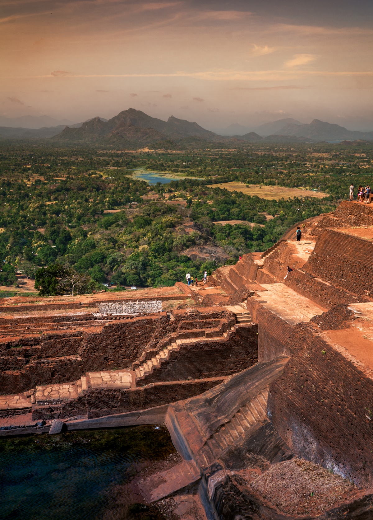 View from the ruins of Sigiriya to valley below